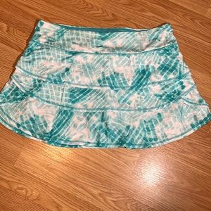 NWOT IDEOLOGY ATHLETIC SKORT SZ XL teal/white